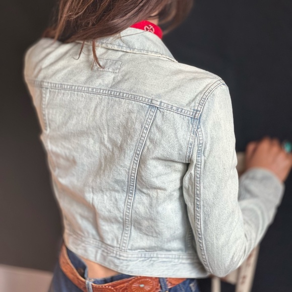 DENIM & SUPPLY Vintage Light Blue Classic Trucker Jacket XS - Picture 4 of 11